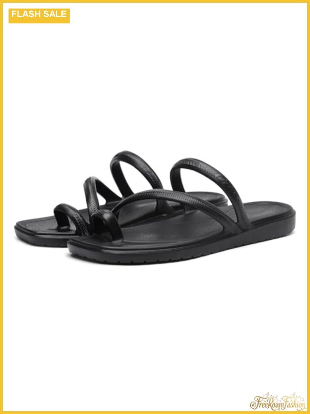 Square Toe Slide Sandals with Arch Support Lightweight EVA